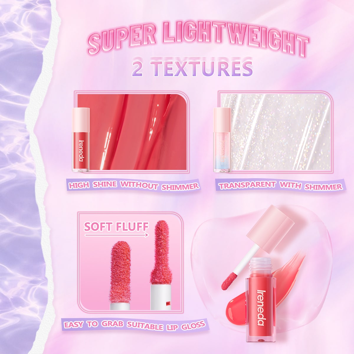 Ireneda Super Plump Hi-Shine Lip Gloss