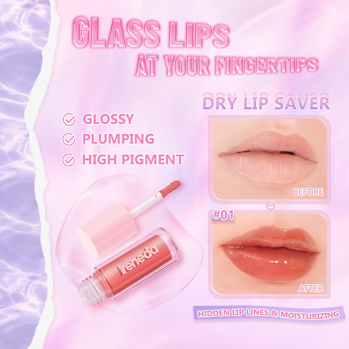 Ireneda Super Plump Hi-Shine Lip Gloss