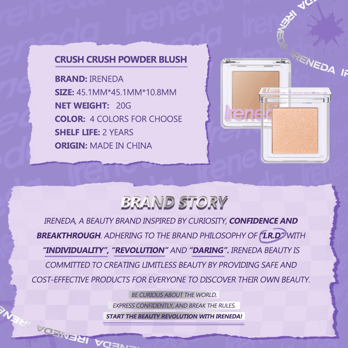 Ireneda Crush Crush Powder Contour/Bronzer