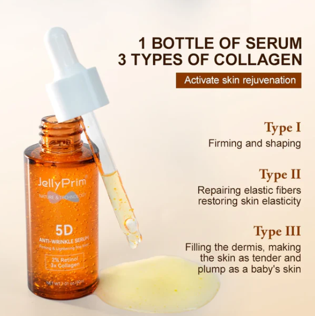 Jelly Prim 5D Retinol Wrinkle Serum Firming & lightening Fine Lines
