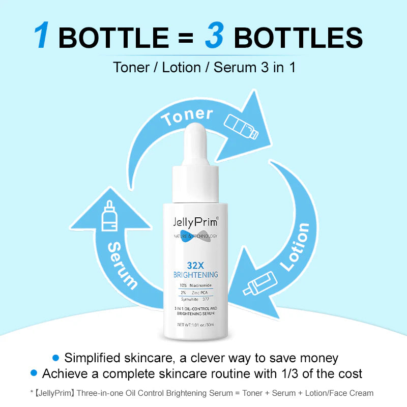 Jelly Prim 3 In 1 Oil-Control And Brightening Serum