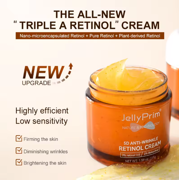 Jelly Prim 5D Anti-Wrinkle Retinol Face Whitening Cream