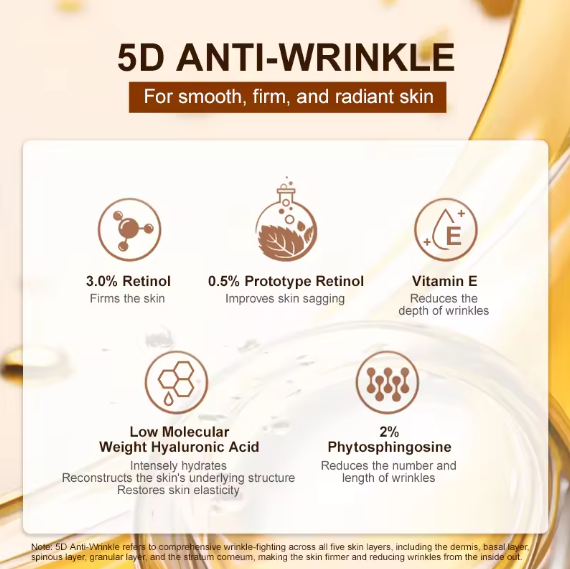 Jelly Prim 5D Retinol Wrinkle Serum Firming & lightening Fine Lines