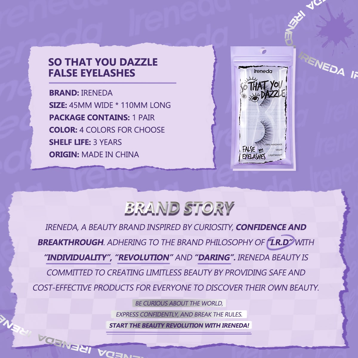 Ireneda 3D So That You Dazzle False Eyelashes