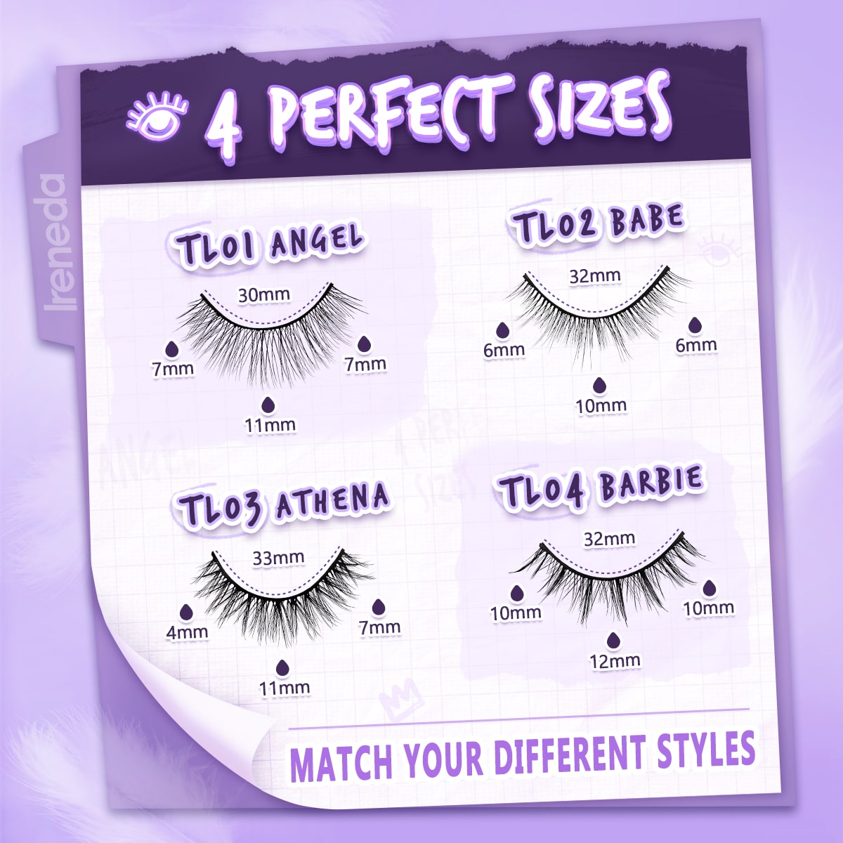 Ireneda 3D So That You Dazzle False Eyelashes