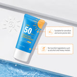 LAIKOU Refreshing Sunscreen Moisturizing Waterproof Long Lasting Sun Protection Sunblock 50g SPF 50+