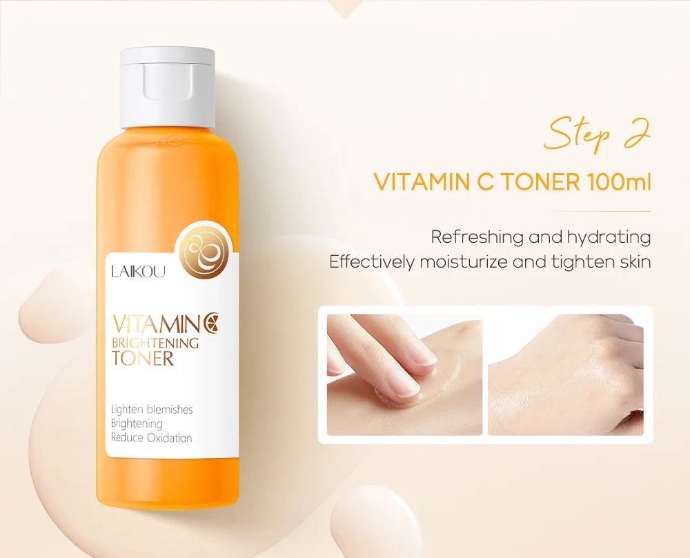 LAIKOU Vitamin C Brightening Skin Care 5pcs Set