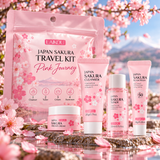 LK92351-LAIKOU Japan Sakura 4Pcs Travel Kit