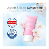 Laikou Japan Sakura Sunscreen(Whitening)SPF 50 PA+++ – 50g