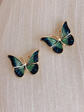 J29_Butterfly Design Stud Earrings