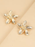 J18_Flower Design Stud Earrings