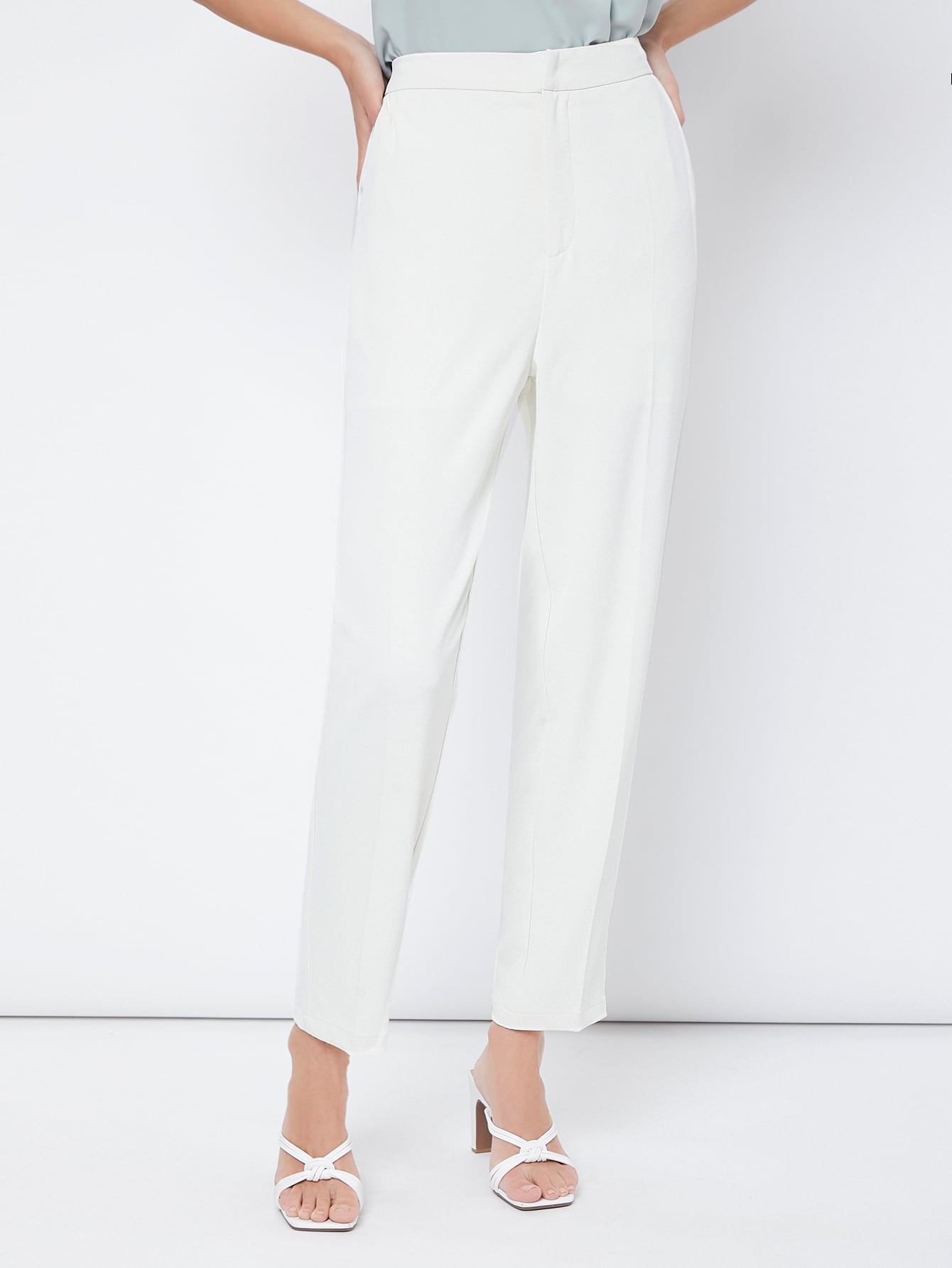 SHEIN Seam Front Tailored Pants – Doruk