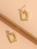 J38_Hollow Out Geo Earrings