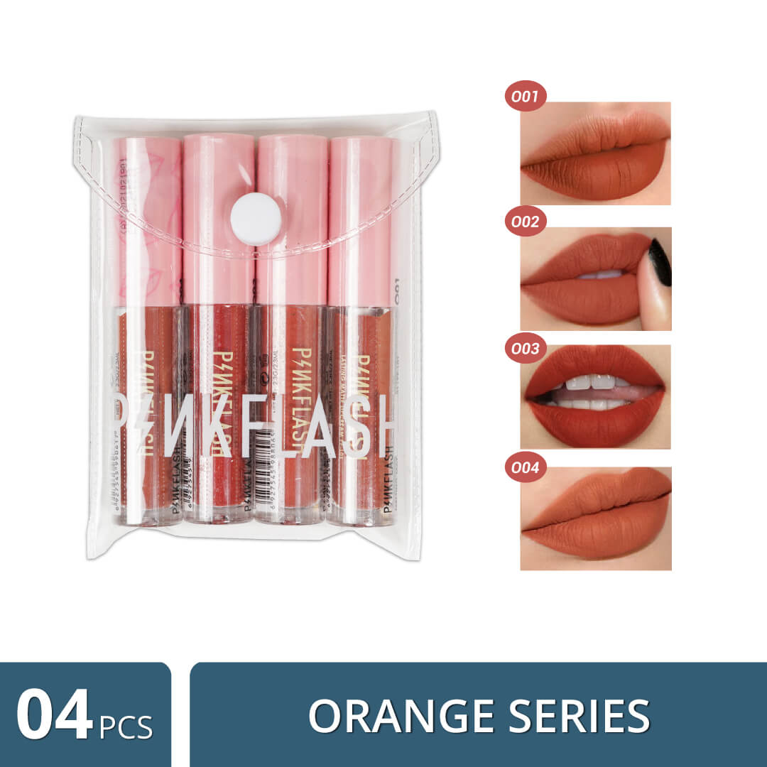 Deal DK-D018 - 4 Pcs Orange Series Lipstick