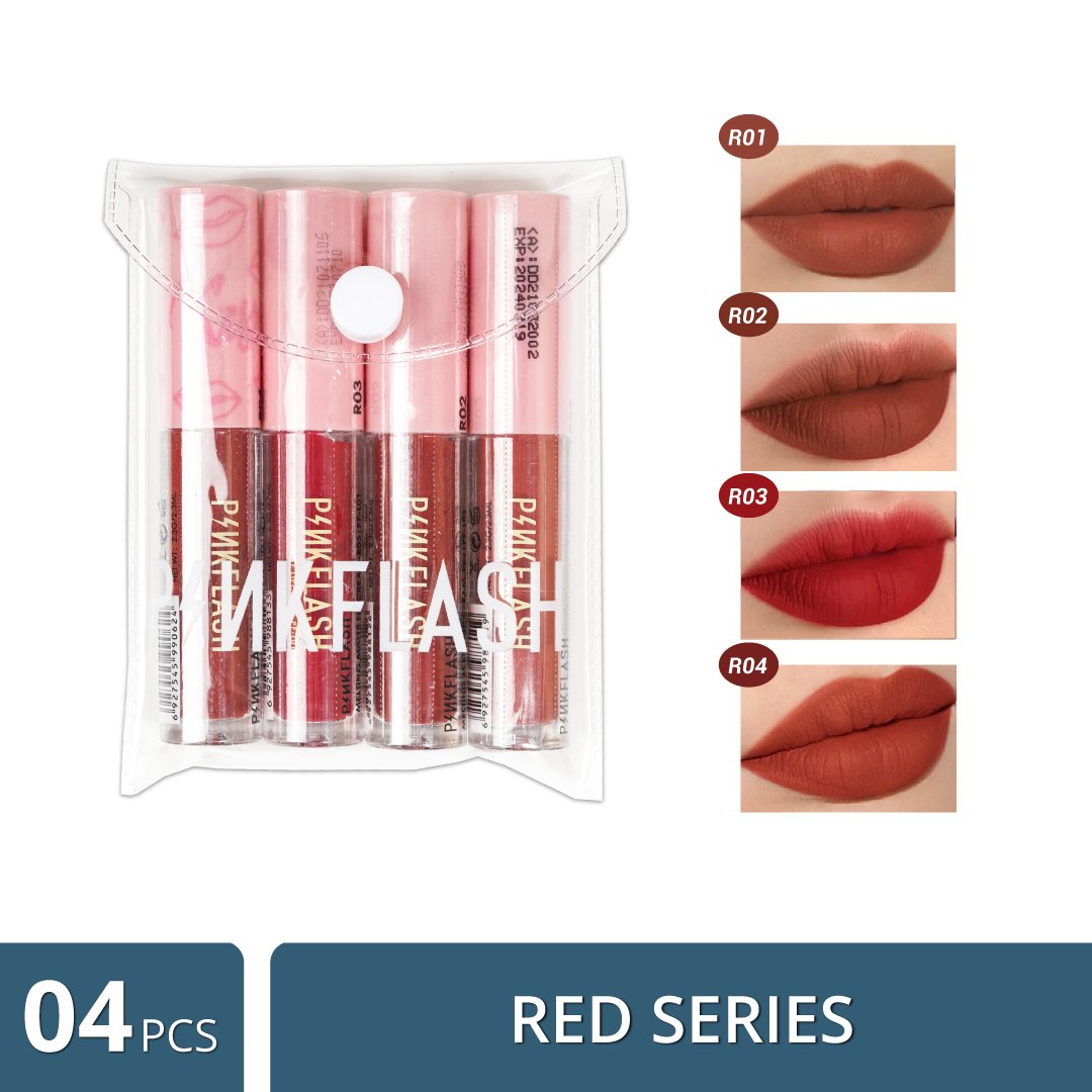 Deal DK-D019 - 4 Pcs Red Series Lipstick